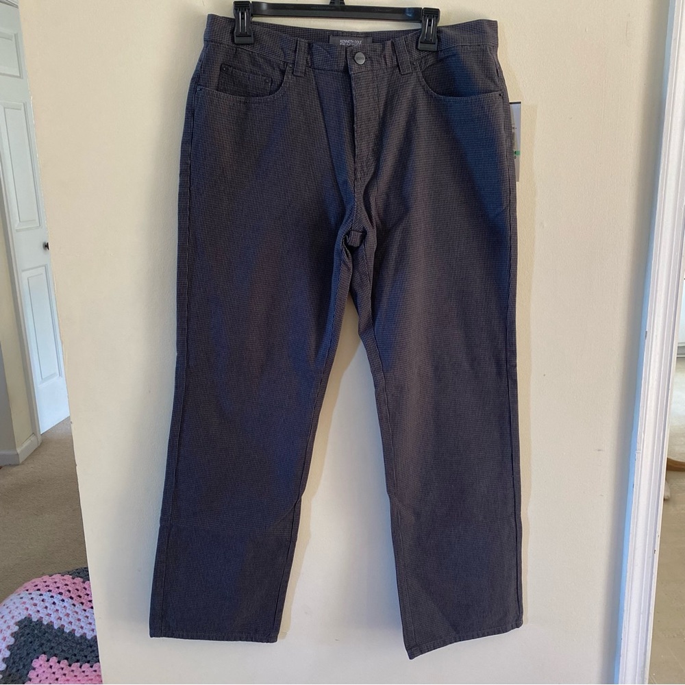 Kenneth Cole Reaction Pants Fall 2006 Black & Gray Size 34 X 30 Cotton 5 Pocket